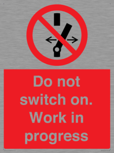 Do not switch on. Work in progress